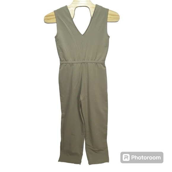 M.M. Lafleur The Janet Jumpsuit Light French Terry Laurel Green Women's Size S - Picture 6 of 9